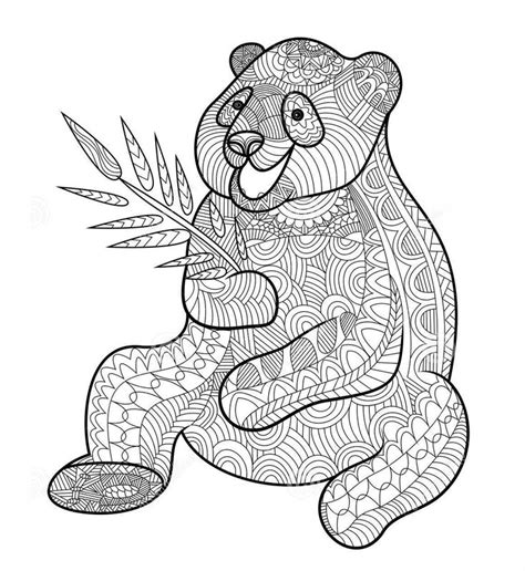 Coloring Pages For Adults Panda Printable Free To