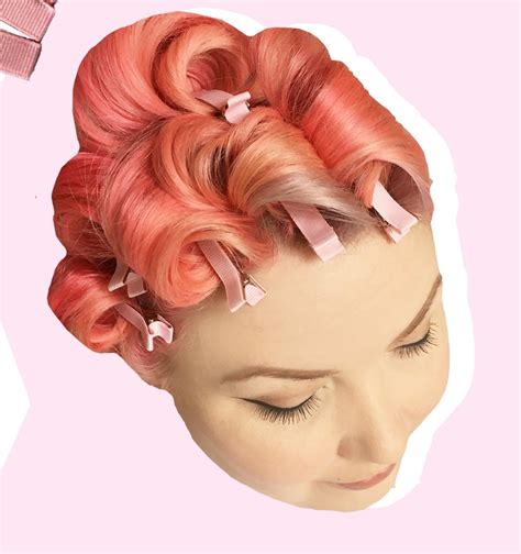 Ribbon Pin Curl Clips Pack Of 6