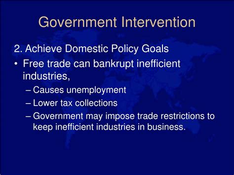 Ppt Government Intervention Into Trade Powerpoint Presentation Free