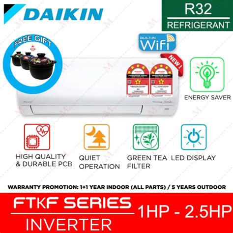 OFFER DAIKIN 1 2 5HP R32 INVERTER WALL MOUNTED AIR CONDITIONER FTKF B