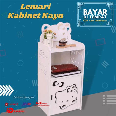 Jual Lemari Kecil Minimalis Kayu Aesthetic Serbaguna Indonesia Shopee Indonesia