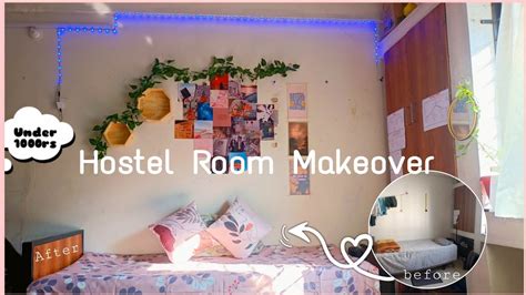 Hostel Room Makeover Under Budget Indian Dorm Room Makeover Her Dusky Vibes Youtube