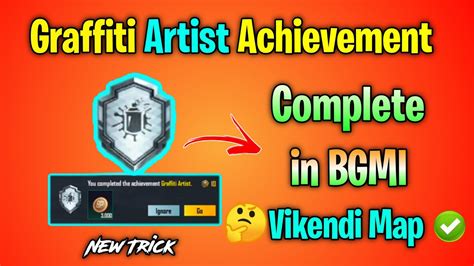 Graffiti Artist Achievement Complete In Bgmi And Pubg Graffiti Artist