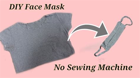 You can make a face mask at home from fabric or similar materials. How to make Face mask from T-shirt / No sewing machine ...