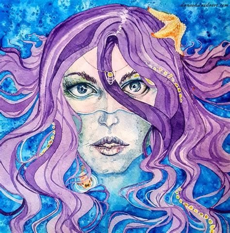 Purple Mermaid By Ellofayne On Deviantart