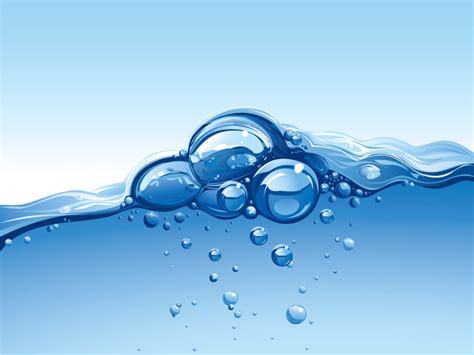 Water Wave With Bubbles Backgrounds Abstract Blue Nature White