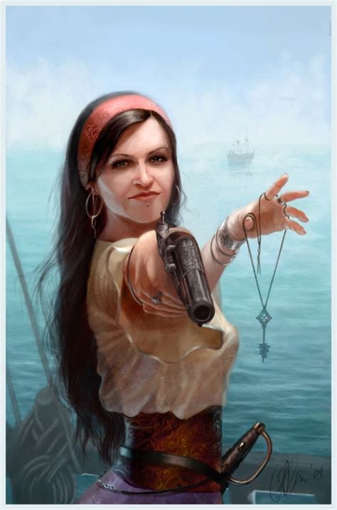 Pirate Self Portrait Picture 2d Portrait Girl Woman Pirate Fantasy ️ P I Believe Tis