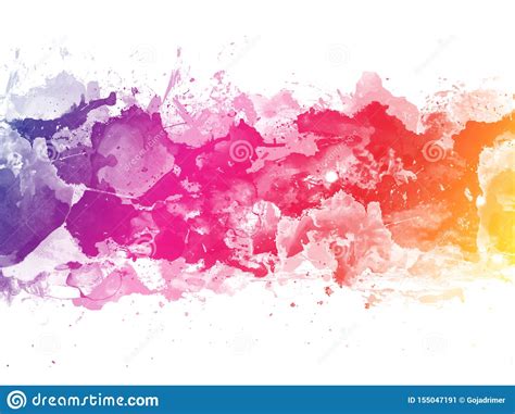 Colorful Abstract Artistic Watercolor Splash Background Stock