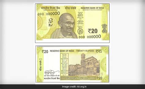 Indian Rs 20 20 Rupee Note Colour Design Images Pictures All