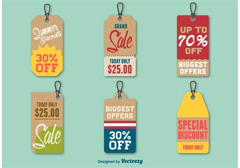 Summer Discount Price Tags - Download Free Vector Art, Stock Graphics ...