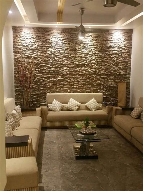 62 Most Popular Small Living Room Stone Wall Home Decor Ideas