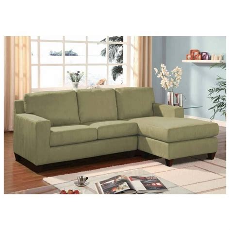 Furniture Home Green Microfiber Reversible Sectional Sofa With Inside Green Sectional Sofa With Chaise 