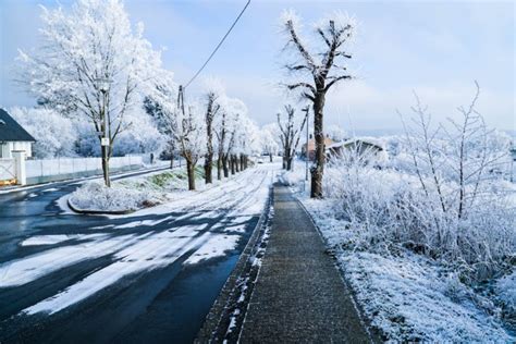 Nature Landscape Winter Snow Trees Road Ice Hd Wallpapers