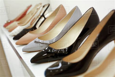 High Heel Shoes On Display Stock Photo Dissolve