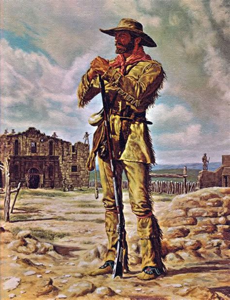Heroes Of The Alamo William Travis James Bowie And Davy Crockett Cowboy