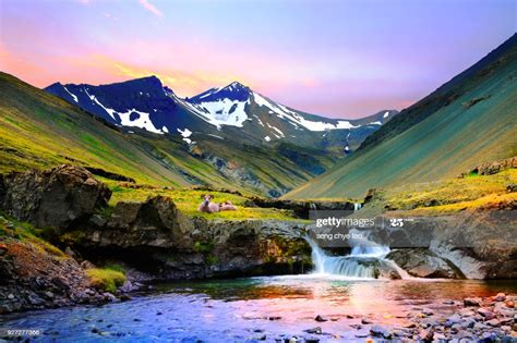 Beautiful Landscape Scenery Of Iceland High Res Stock