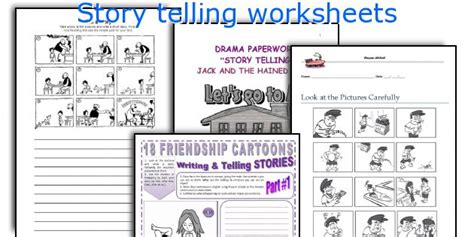 Telling Stories Esl Kindergarten Worksheet