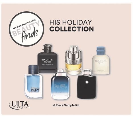 Ulta His Holiday Collection 6 Most Popular Mens Sample Fragrances