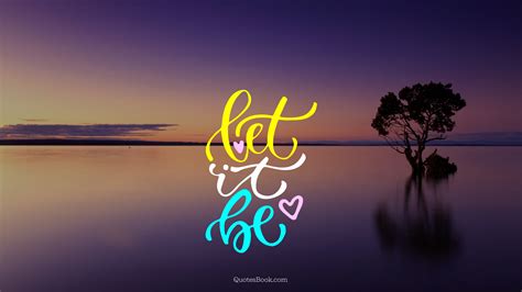 Let It Be Quotesbook