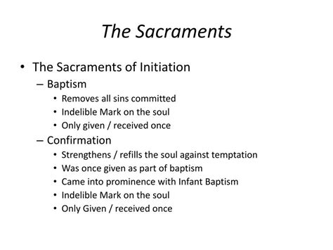 Ppt The Sacraments Powerpoint Presentation Free Download Id1922084
