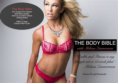 the body bible by melissa zimmerman ifbb fitness champion figure athlete anb champion wbff