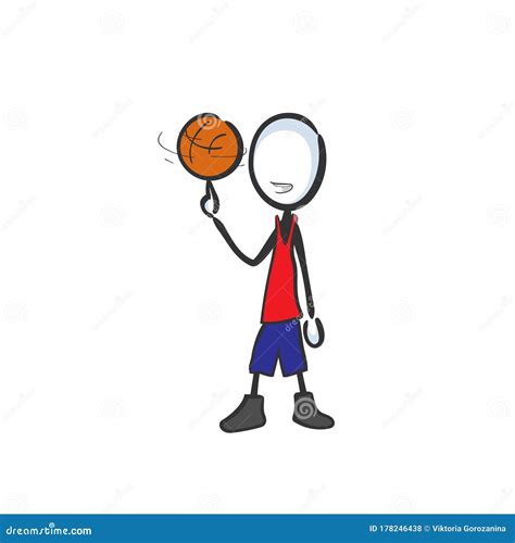 Basketball Player Team Game Spinning Ball On Finger Sports Activity