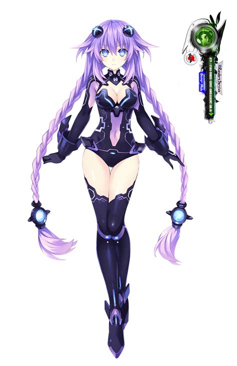 neptunia purple heart kakoii pose vii render ors anime renders gamer mode