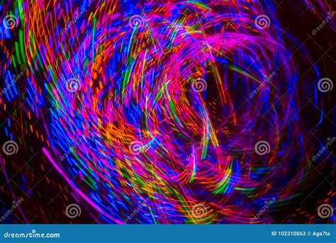 Multicolored Abstract Lights Motion Blur Stock Image Image Of