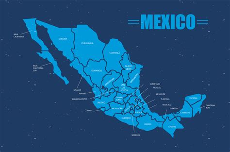 Mapa Geografico De Mexico