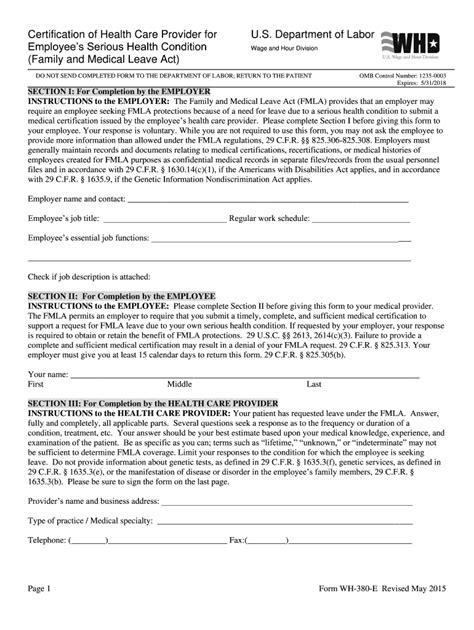Printable Fmla Forms Fill Out And Sign Online Dochub