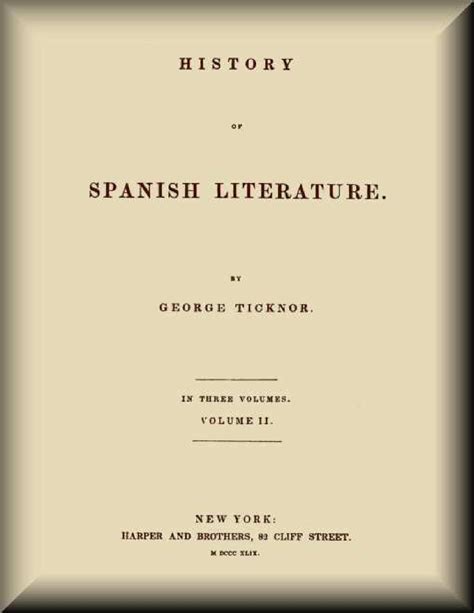 History Of Spanish Literature Vol 2 Of 3 Pdf Host