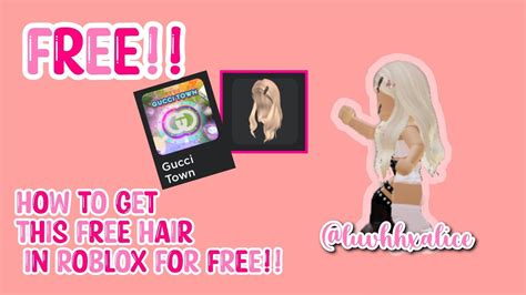 How To Get A Free Hair In Roblox Youtube