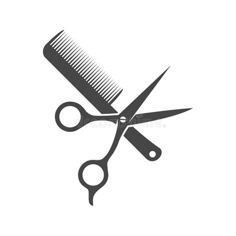 Comb And Scissors Icon Stock Vector Illustration Of Curled 169570236