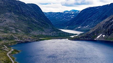 Djupvatnet Lake And Road To Dalsnibba Norway Stock Image Image Of