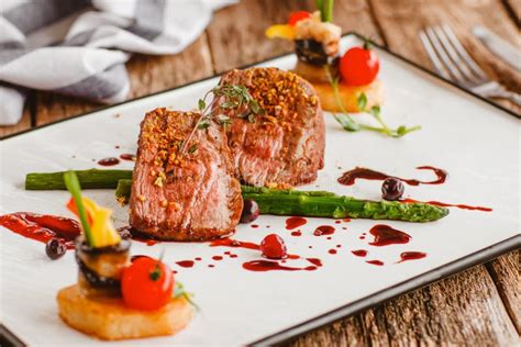 Luxury Gourmet Food Veal Recipe Restaurant Meal Stock Image Image Of