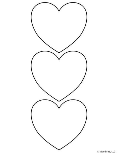 Free Printable Heart Templates And Coloring Pages Mombrite