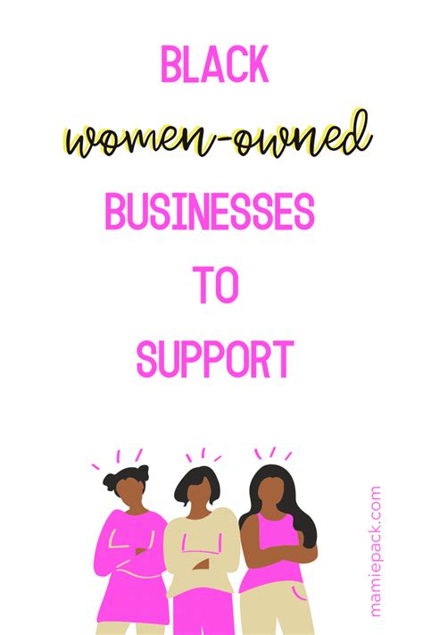 Black Women Owned Businesses To Support Mamie L Pack Black Women Entrepreneurs Black Women