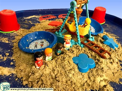 Fairground Funfair Fayre Seaside Themed Sand Multi Sensory Tuff