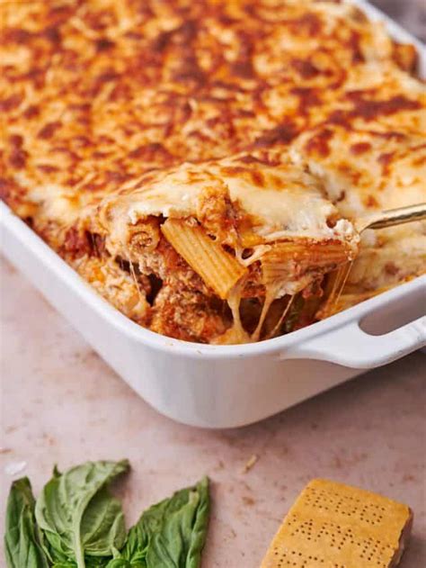 Baked Rigatoni With Meat Sauce A Full Living