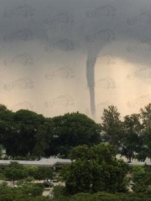 Some are connected to a cumulus congestus cloud. Waterspout spotted at East Coast Park: Check out all the ...