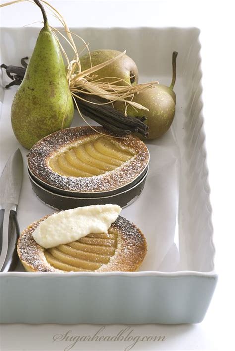 Vanilla Pear Almond Wasanbon Tart Creamy Ricotta Sugarhead Japanese Dessert Recipes