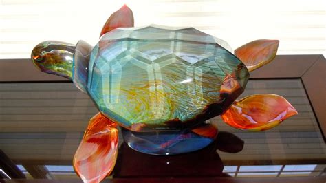 Amazing Art Glass Turtle Dino Rosin Glass Sculpture Glass Art Italian Artist