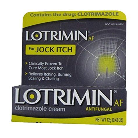 Pack Of 3 Lotrimin Af Antifungal Cream For Jock Itch 12 Grams 42 Oz