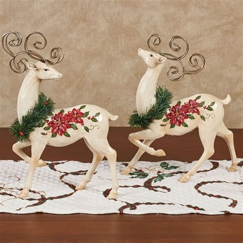 Holiday Reindeer Sculpture Set