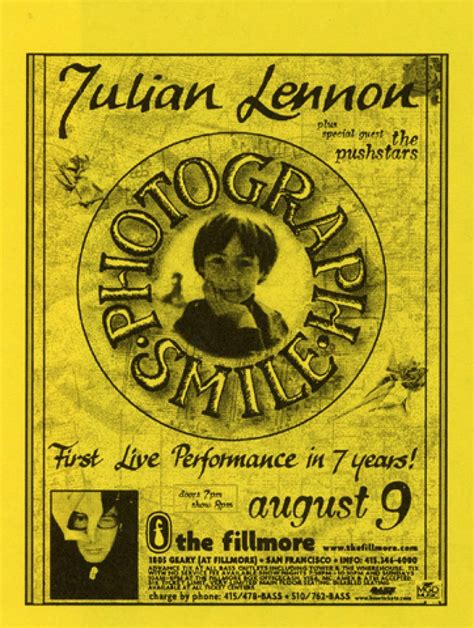 Julian Lennon Posters At Wolfgangs