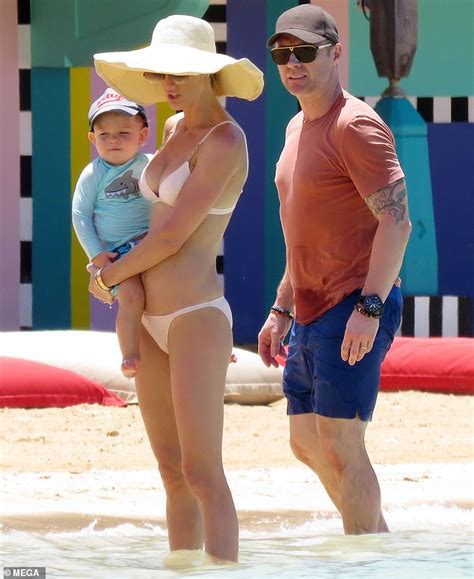 Ronan Keating S Wife Storm Goes For A Swim With Her Son Cooper During