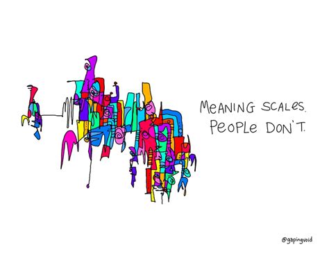 Third, i want to explain (yet to be) for you. Meaning Scales - gapingvoid art