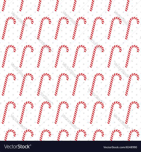 Candy Canes Seamless Background Royalty Free Vector Image