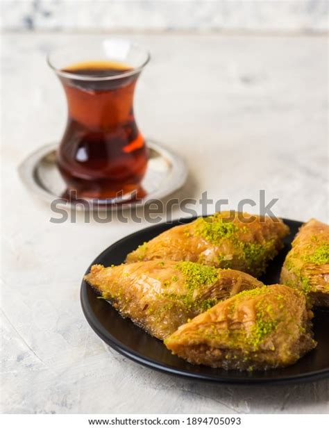 Baklava Sobiyet Traditional Turkish Desserts Baklava Stock Photo