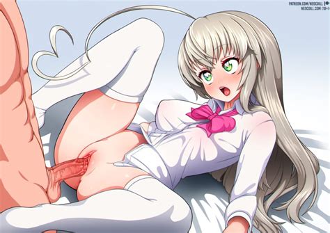 Rule 34 Ahoge Breasts Female Green Eyes Haiyore Nyaruko San Long